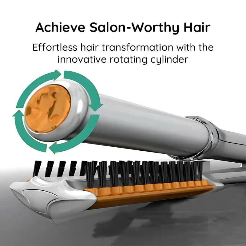 Rotating Hair Brush - LuxeStyle 2-In-1 for Smoothing & Styling