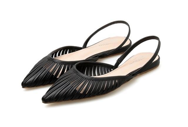 Pointed Toe Slip-On Sandals - LuxeStep Design