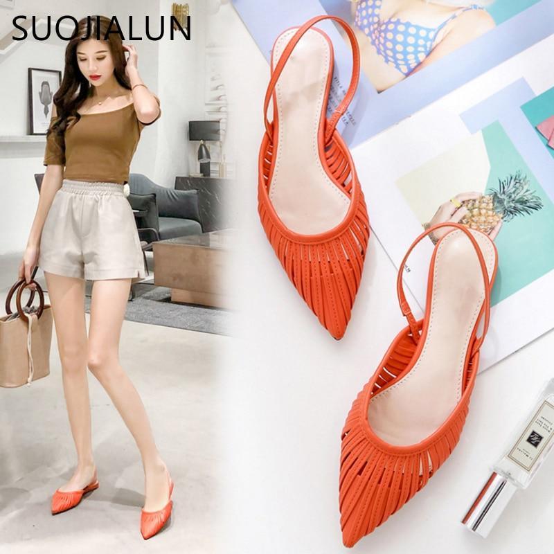 Pointed Toe Slip-On Sandals - LuxeStep Design