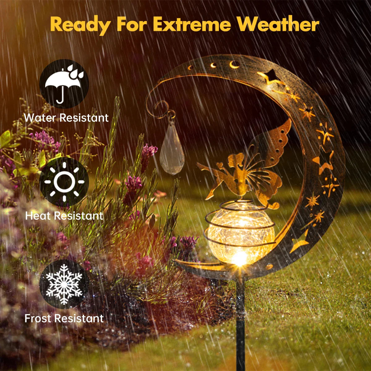 Moon Fairy Solar Light - Luminara Elegance