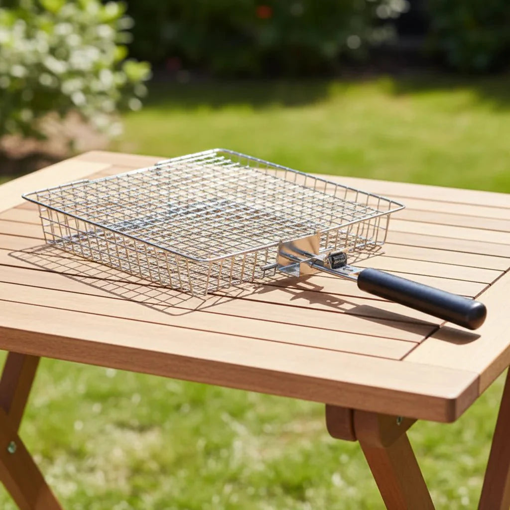 Grill Basket - EmberCraft Foldable Stainless Steel BBQ Tool