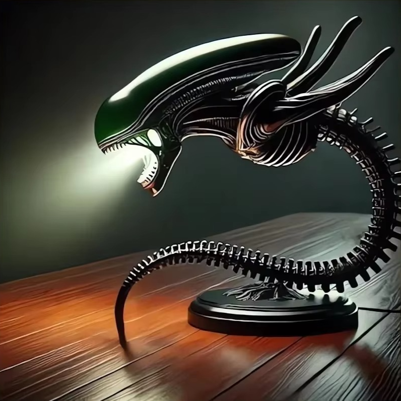 Xenomorph Alien Desk Lamp - LuminaCraft