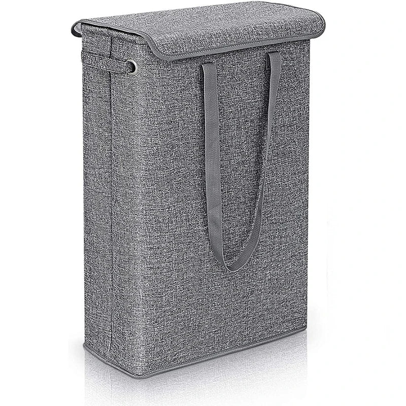 Slim 45L Laundry Basket with Lid - PureNest