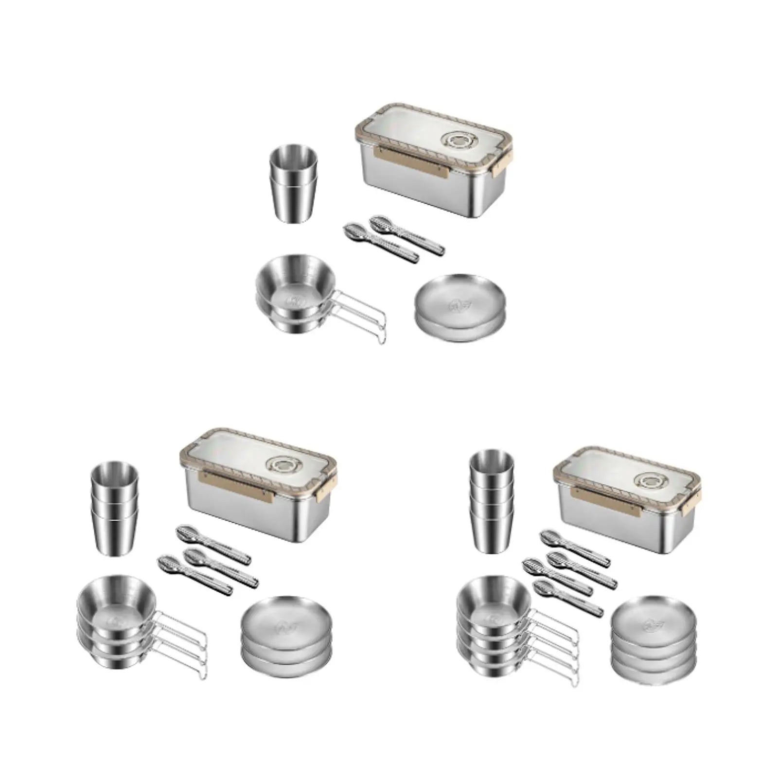Stainless Steel Camping Mess Kit - TrailBlaze Essentials