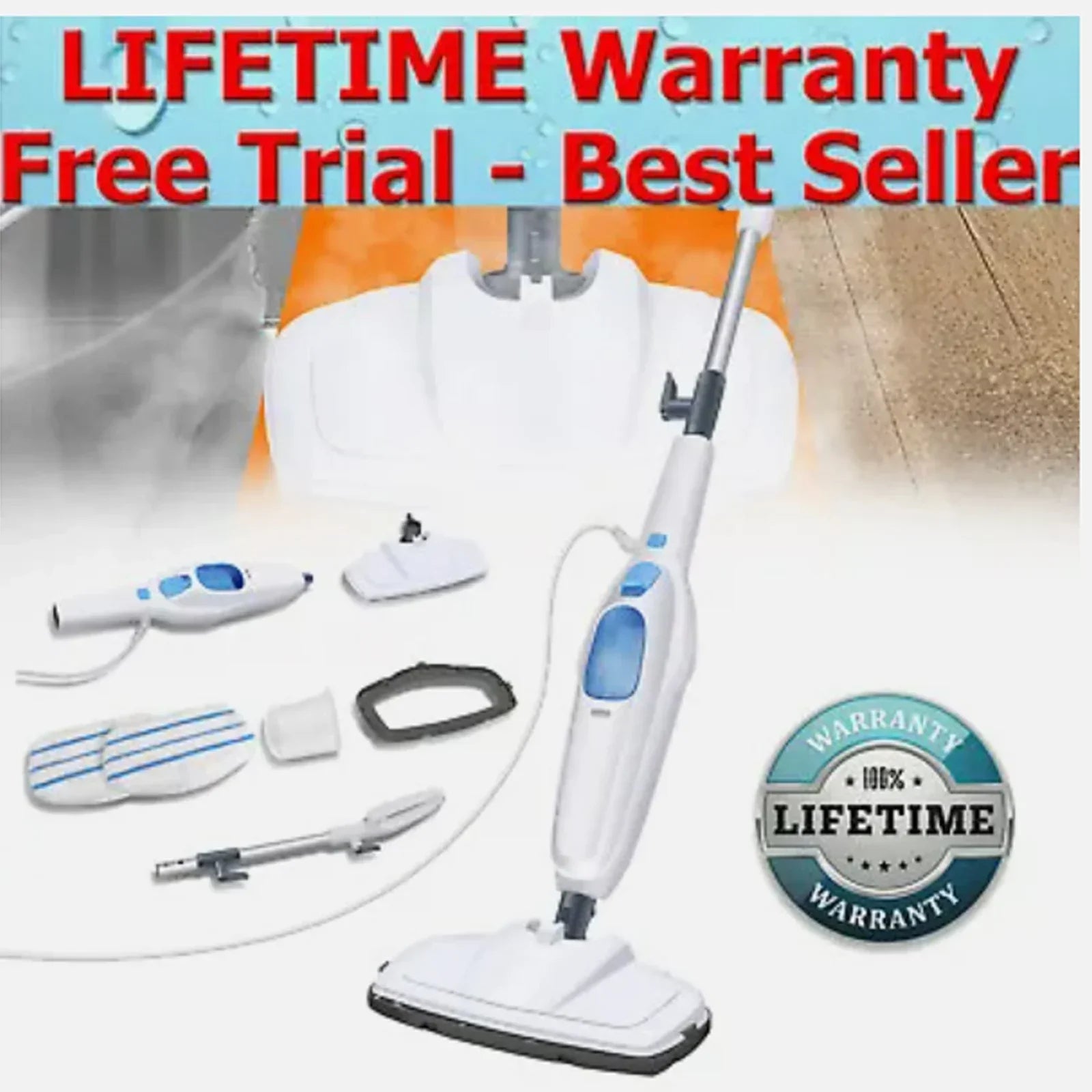 Steam Cleaner 10-in-1 Multi-Use - PureClean Pro