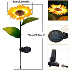Solar Sunflower Lamp - LuminaGlow