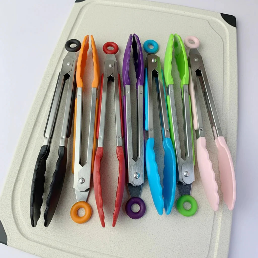 Stainless Steel Serving Tongs - LuxeServe Essentials
