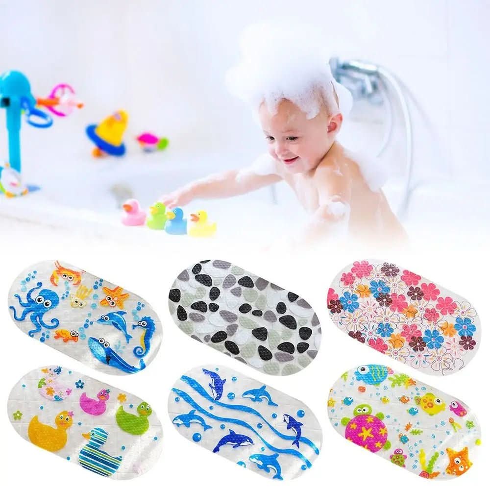 Non-Slip Bathtub Mat - AquaNest with Child-Friendly Designs