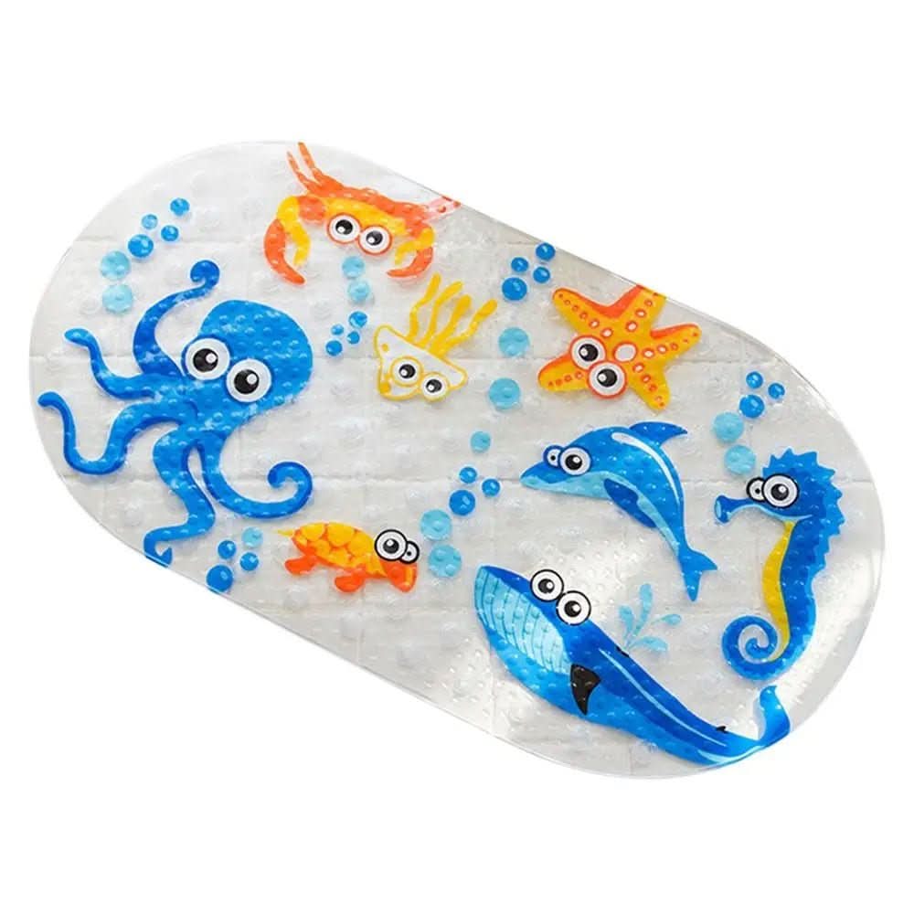 Non-Slip Bathtub Mat - AquaNest with Child-Friendly Designs