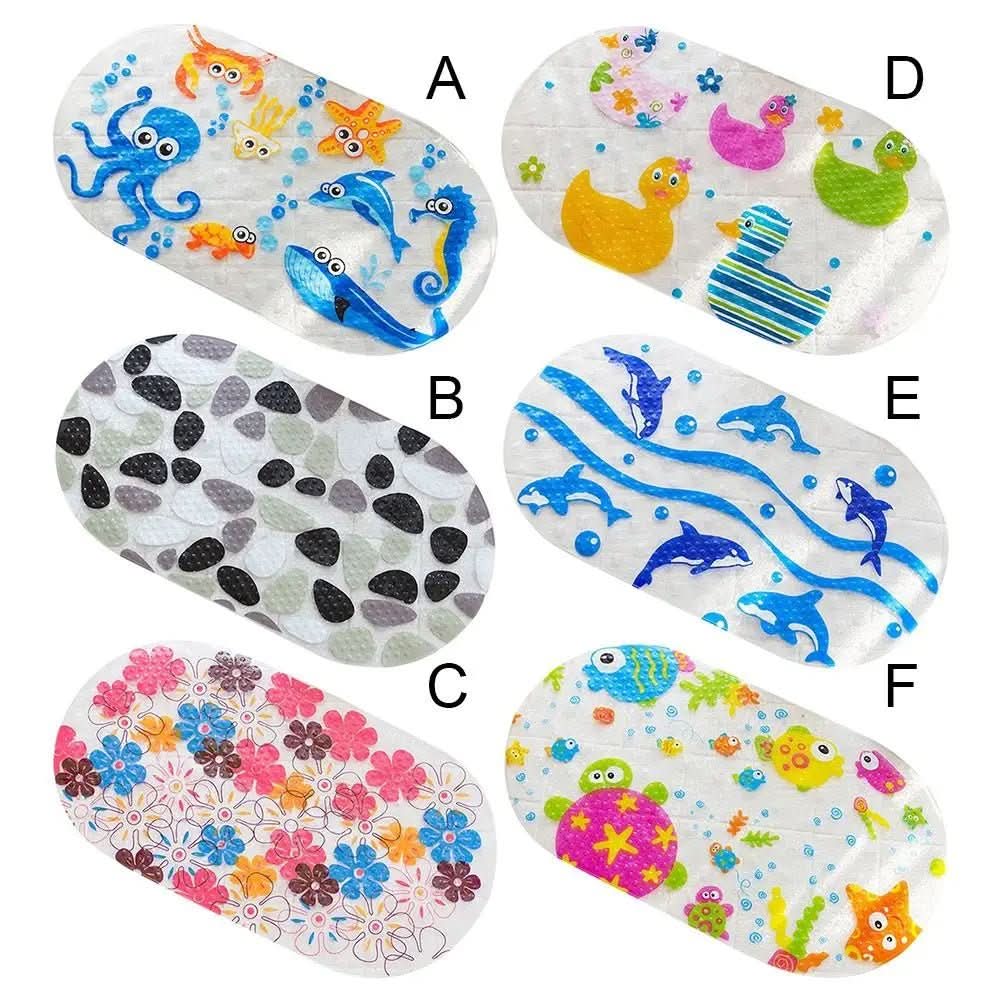 Non-Slip Bathtub Mat - AquaNest with Child-Friendly Designs
