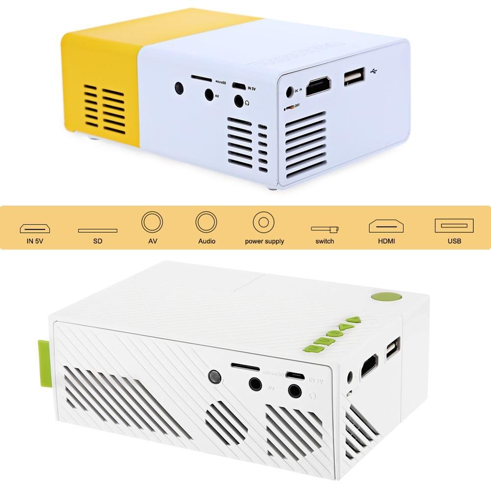 Mini LED Projector - LuxeBeam 600 Lumen HDMI Home Player