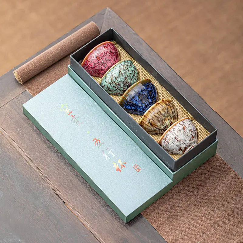 Ceramic Five Elements Tea Set - ZenAura Collection