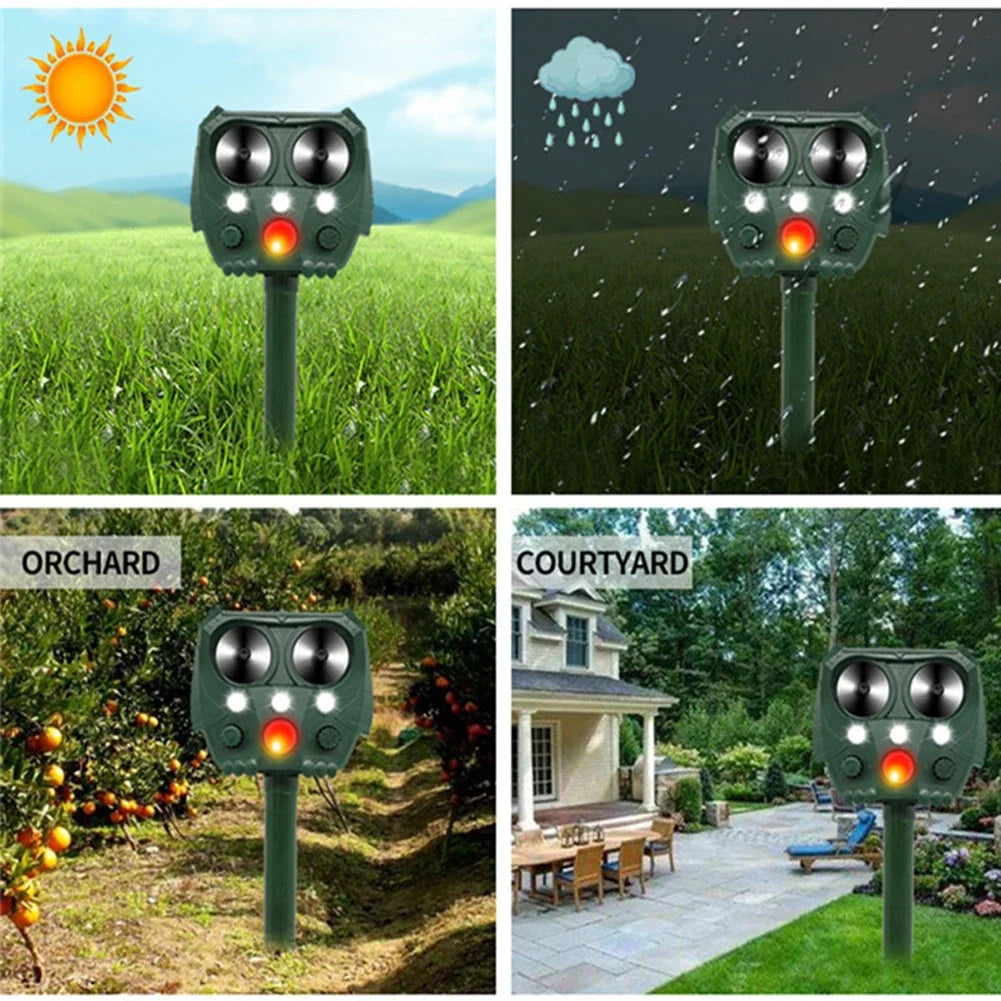 Ultrasonic Animal Repeller with PIR Sensor - EcoGuard