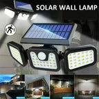 Solar Wall Lamp - LumaGlow with Motion Sensor