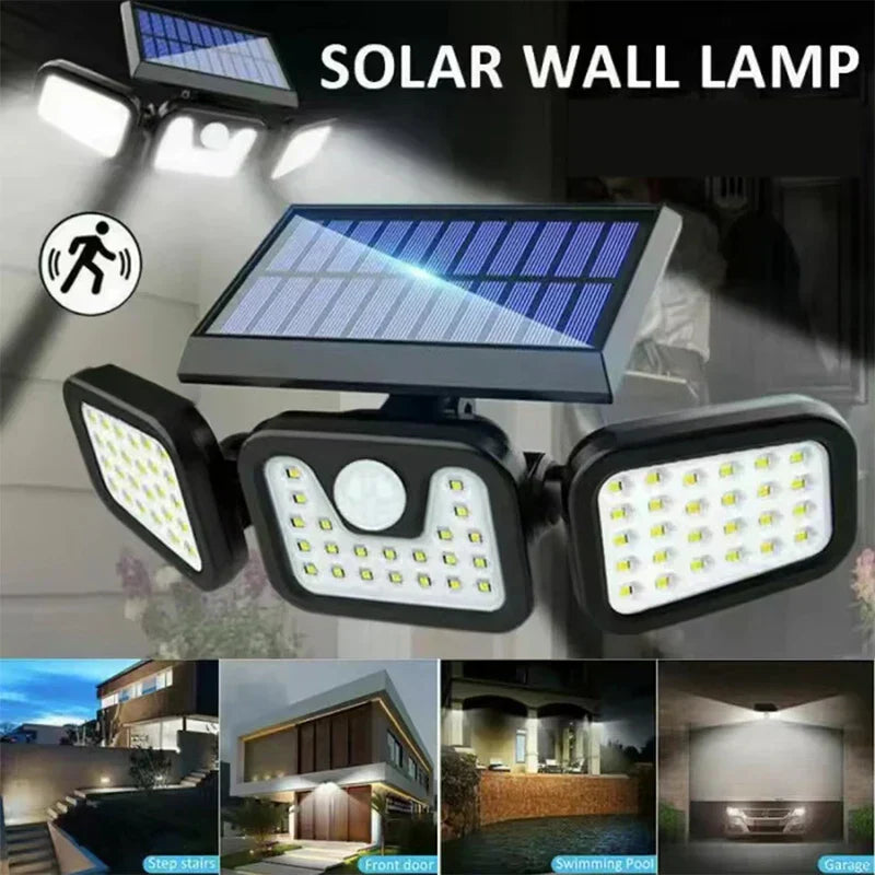 Solar Wall Lamp - LumaGlow with Motion Sensor
