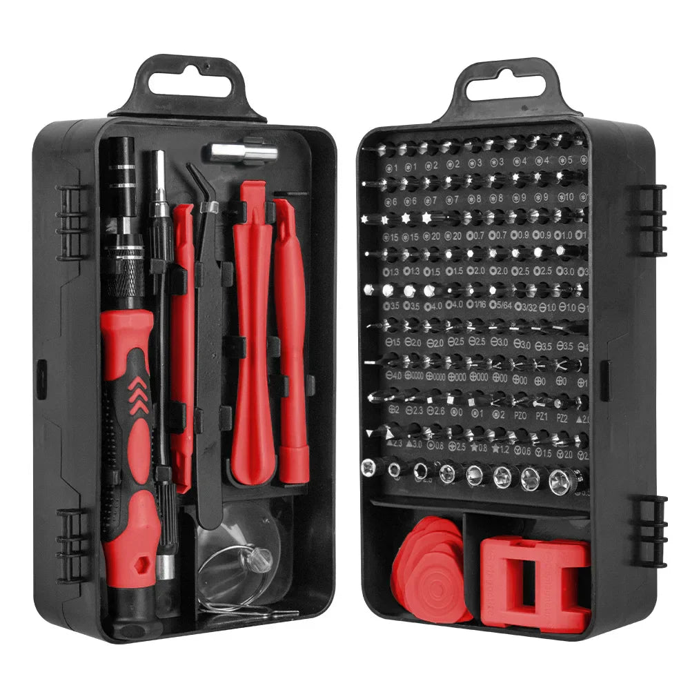 Precision Screwdriver Set - TechCraft Pro 115-in-1 with Magnetic Tools