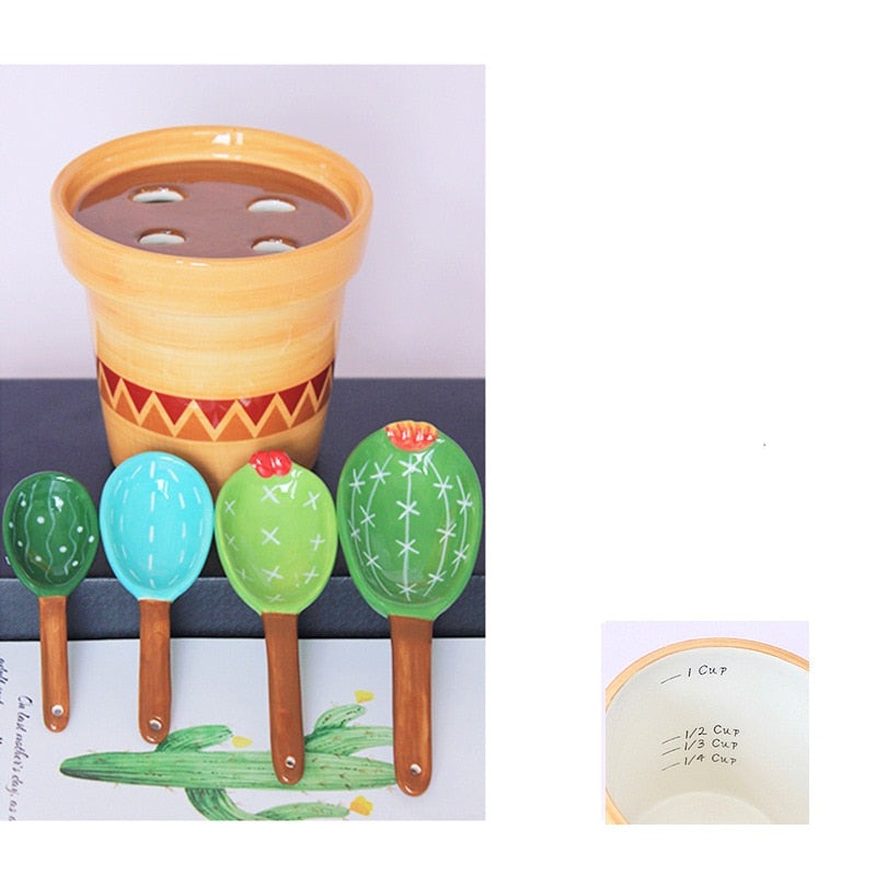 Cactus Spoon Measuring Set - Pristine Kitchenware