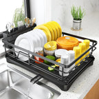 Dish Drying Rack with Cutlery Holder - LuxeHome