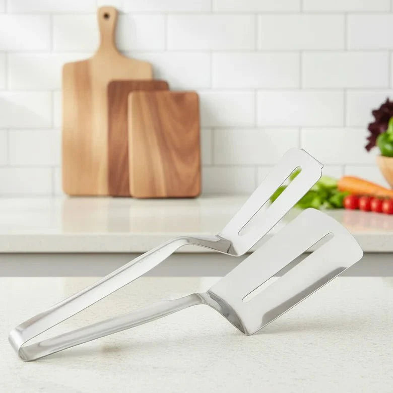Stainless Steel Spatula with Tongs - CulinaryCraft