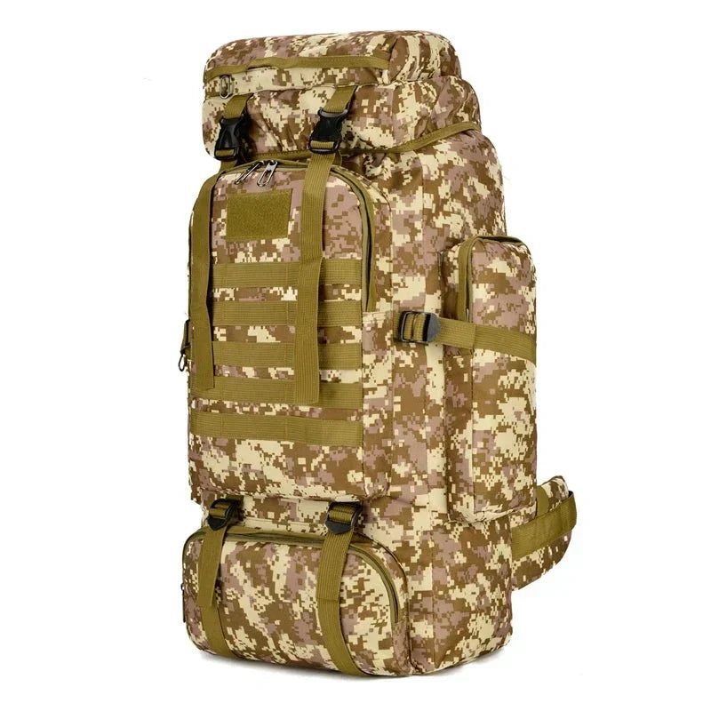 AdventurePro Large Waterproof Hiking Backpack - 80L Capacity