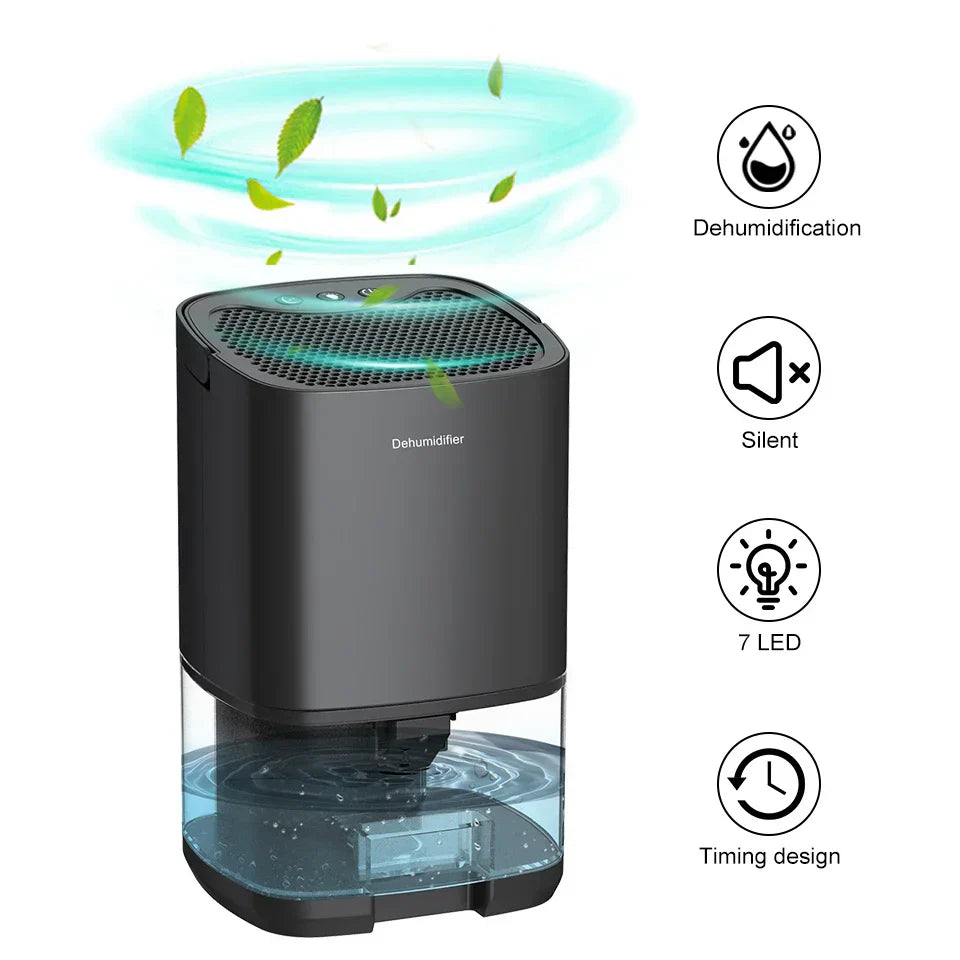 Dehumidifier with Air Filter and Night Light - PureAir Luxe