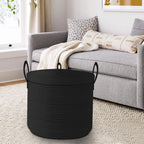 Cotton Rope Storage Basket with Lid - Havenly Home