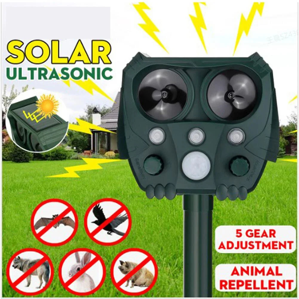 Ultrasonic Animal Repeller with PIR Sensor - EcoGuard