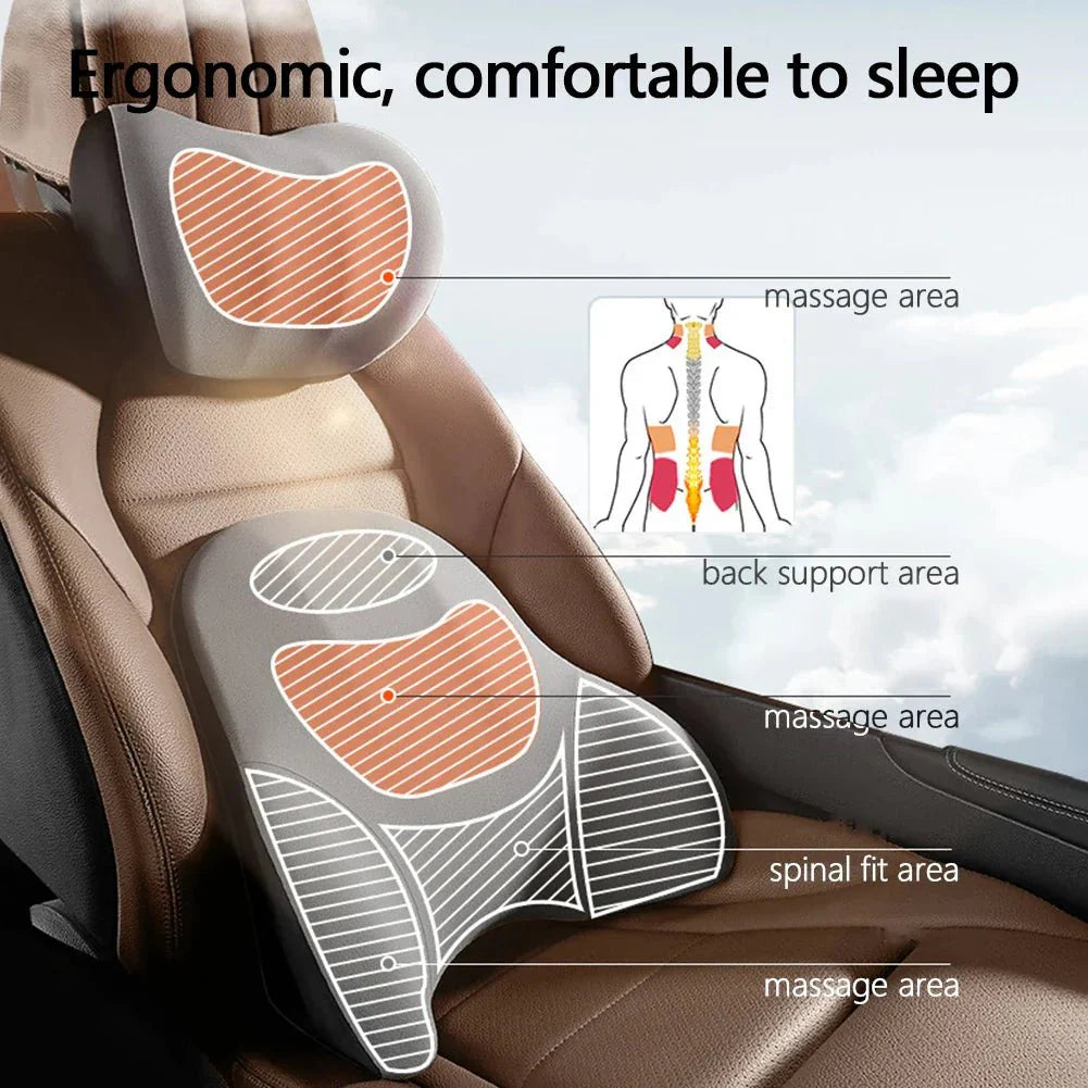 ComfortCush - Electric Neck & Lumbar Support Pillow