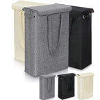 Slim 45L Laundry Basket with Lid - PureNest