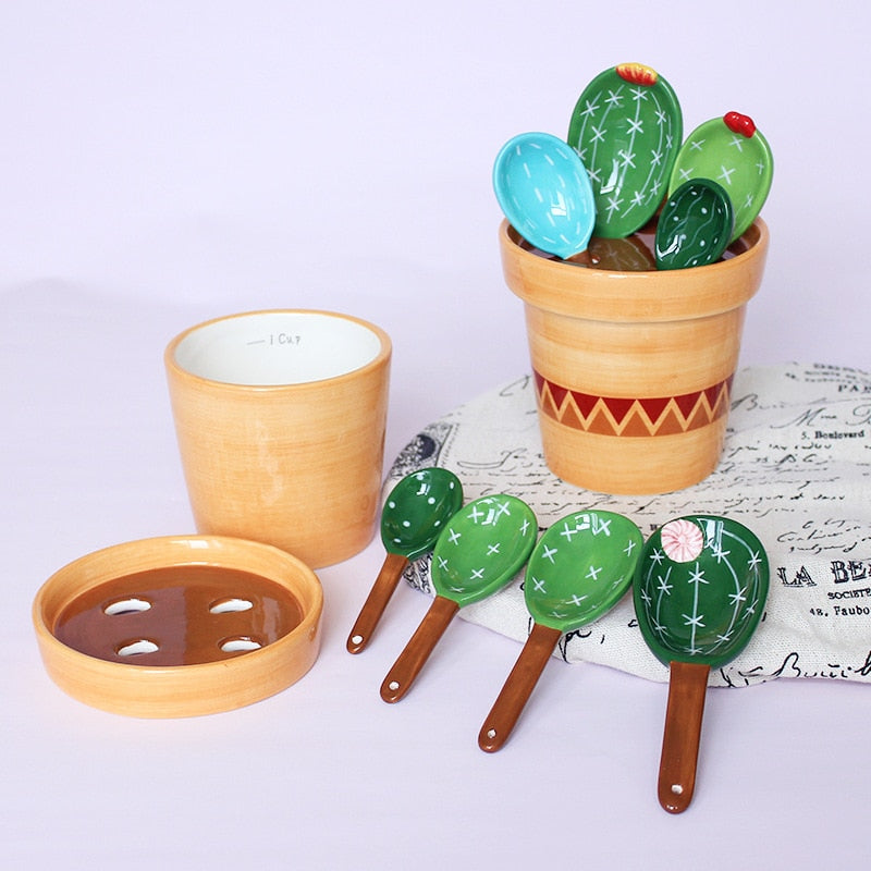 Cactus Spoon Measuring Set - Pristine Kitchenware