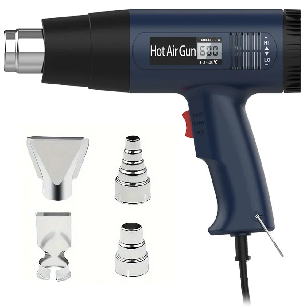 2000W Electric Heat Gun with LCD Display - HeatMaster Pro