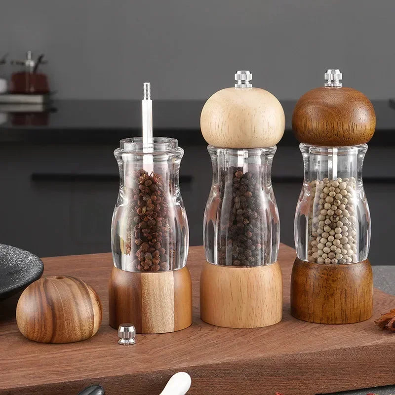 Premium Manual Salt and Pepper Mill Set - FlavorCraft