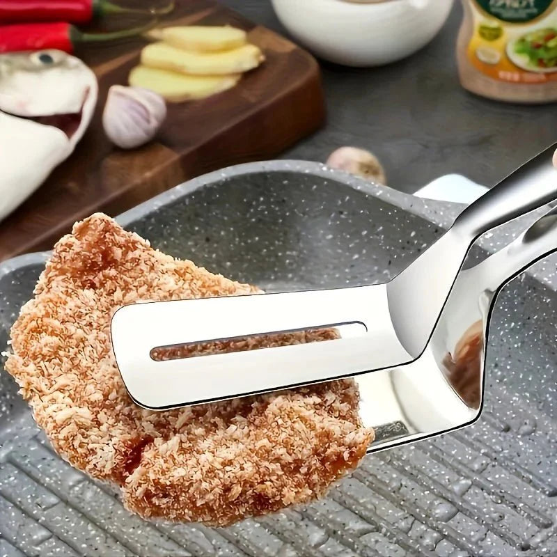 Stainless Steel Spatula with Tongs - CulinaryCraft