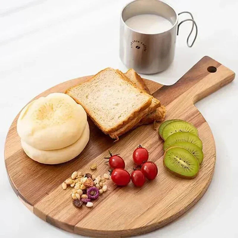 Acacia Wood Pizza Peel & Serving Board - ArtisanCraft