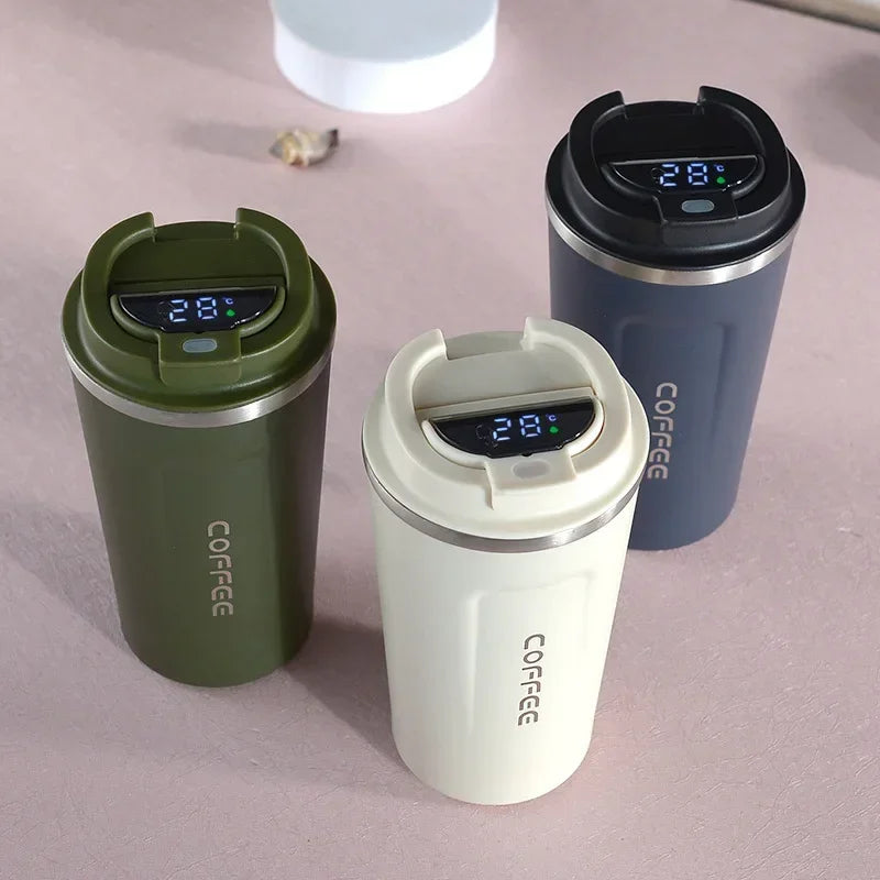 Smart Temperature Display Thermos Mug - LuxeMate