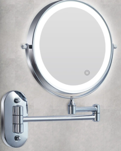 LED Makeup Mirror - LuxeGlow with Touch-Control Lighting
