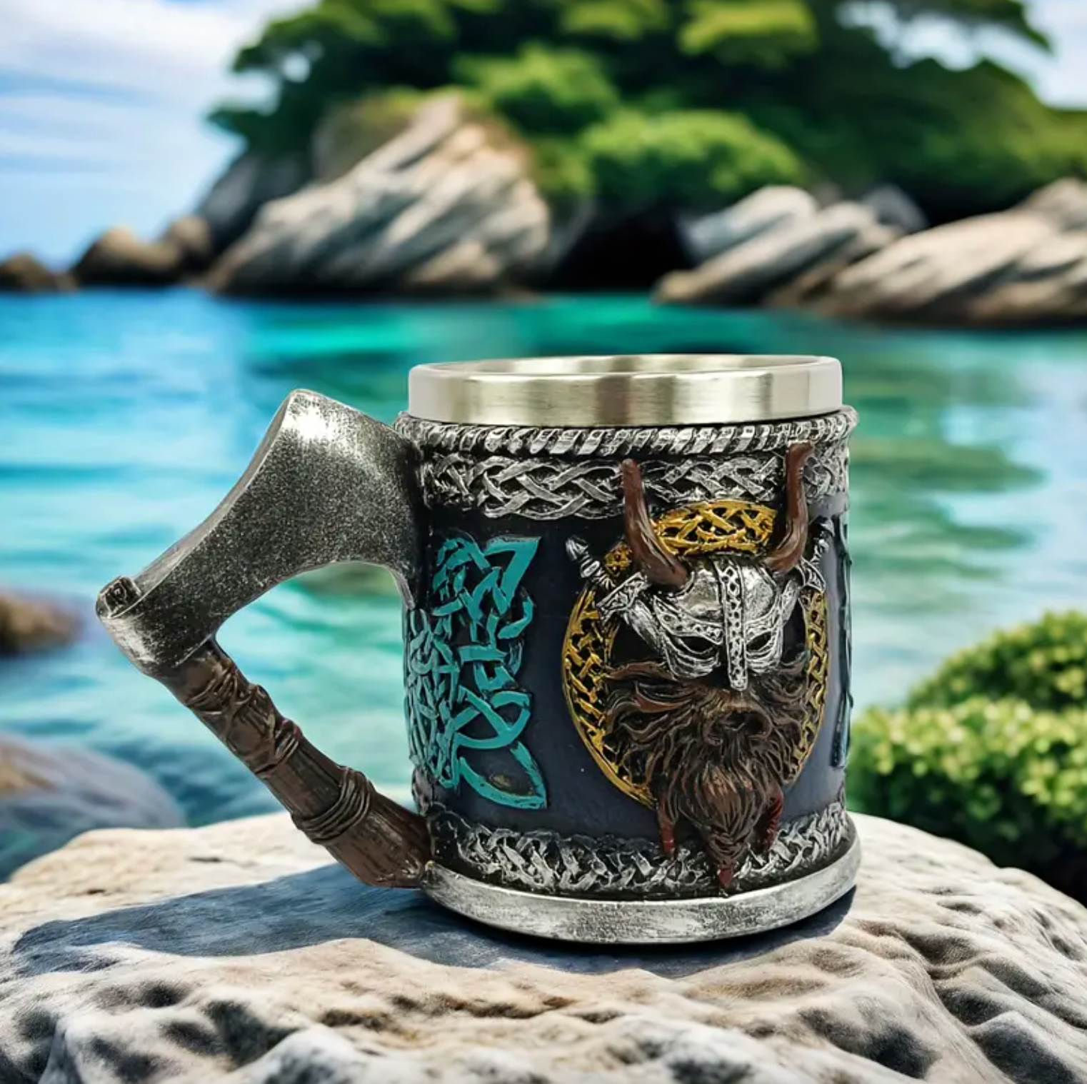 Viking Mug - NorseCraft™ with Durable Stoneware Design