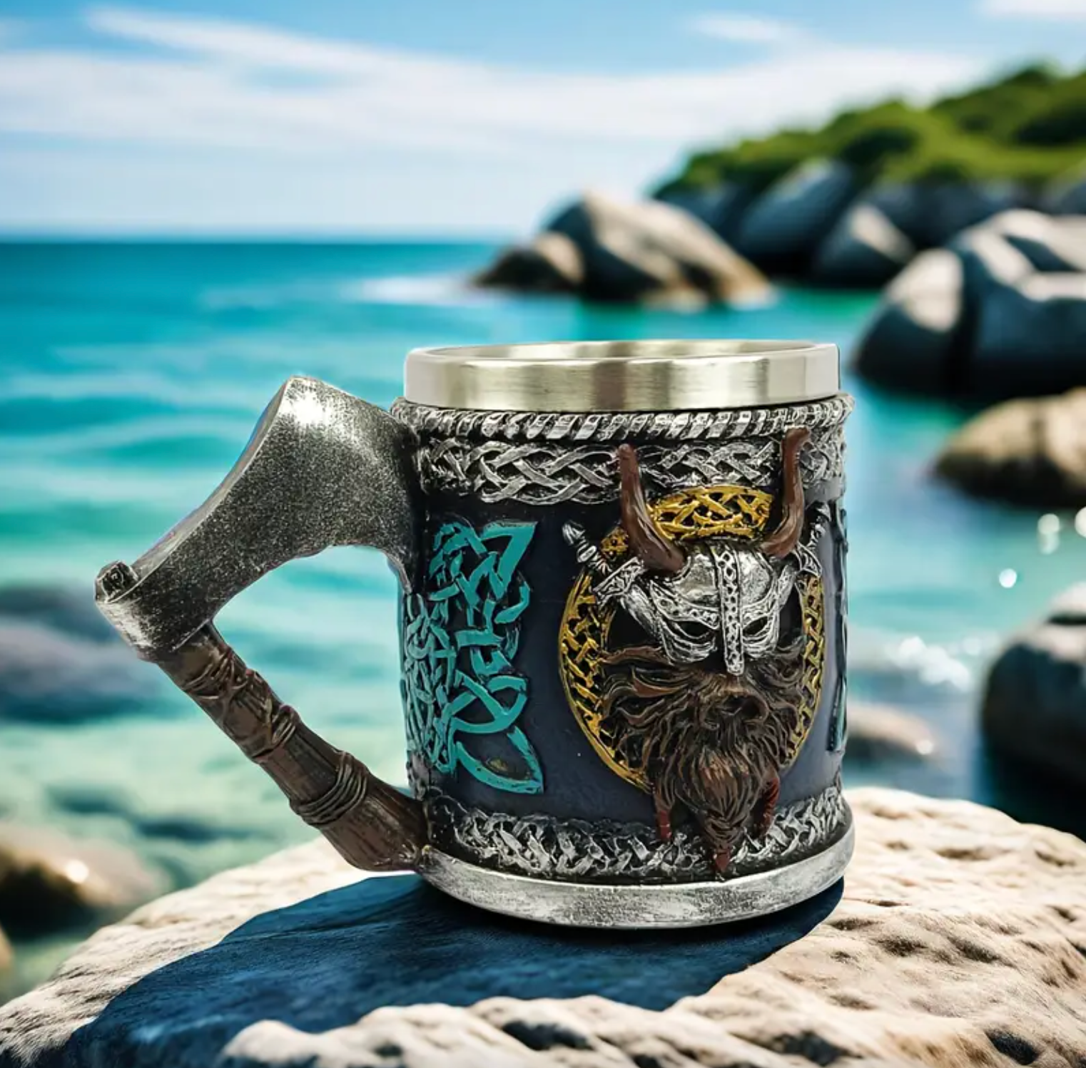 Viking Mug - NorseCraft™ with Durable Stoneware Design
