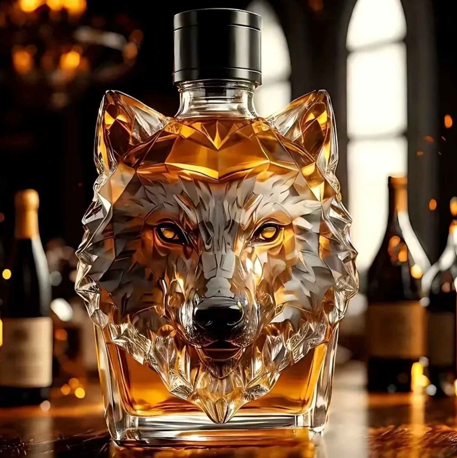 Spirit Wolf Decanter - LunaCraft Designs