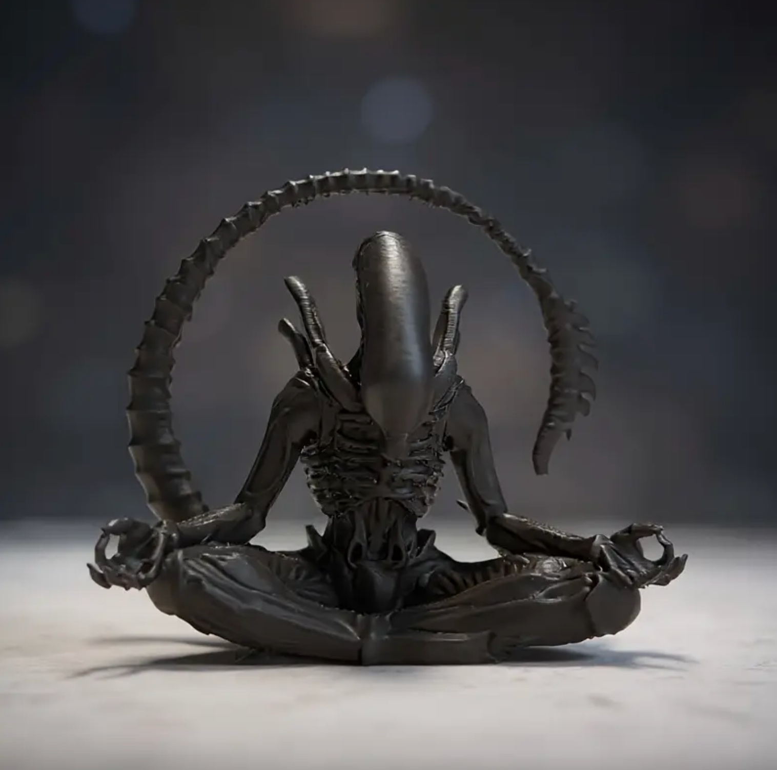Xenomorph Meditation Figurine - ZenCrafted