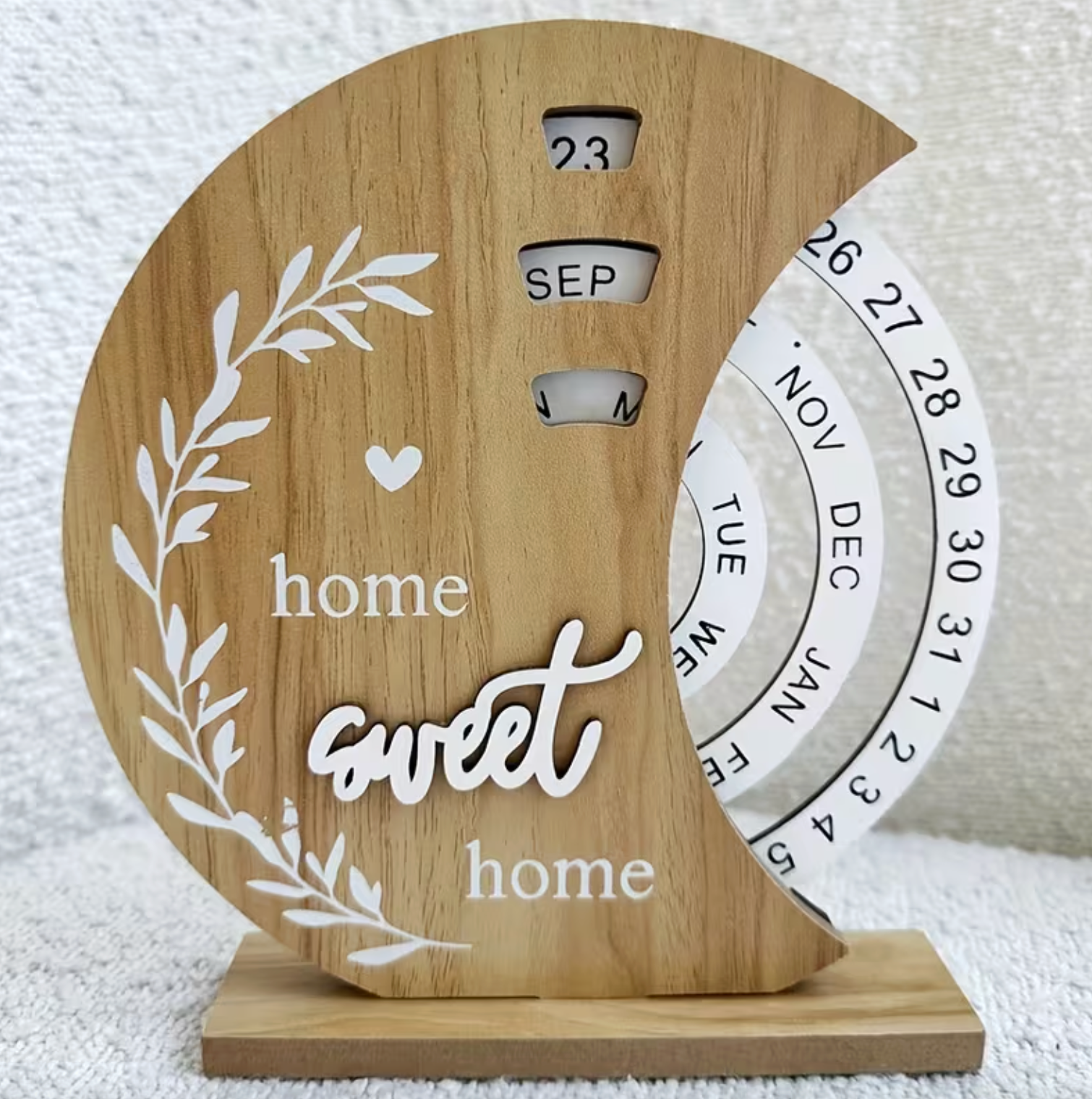 LunaWood™ Wall Calendar - Elegant Design for Home Decor