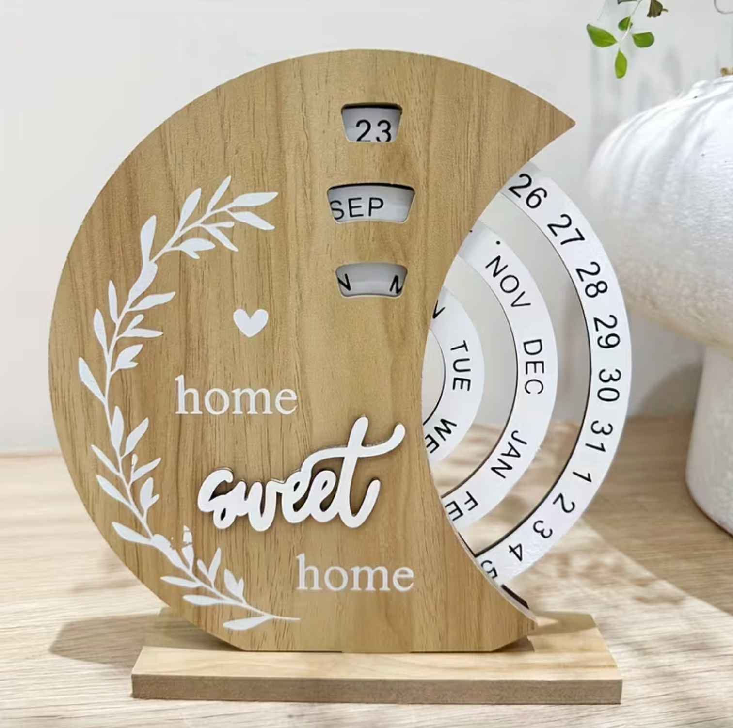 LunaWood™ Wall Calendar - Elegant Design for Home Decor