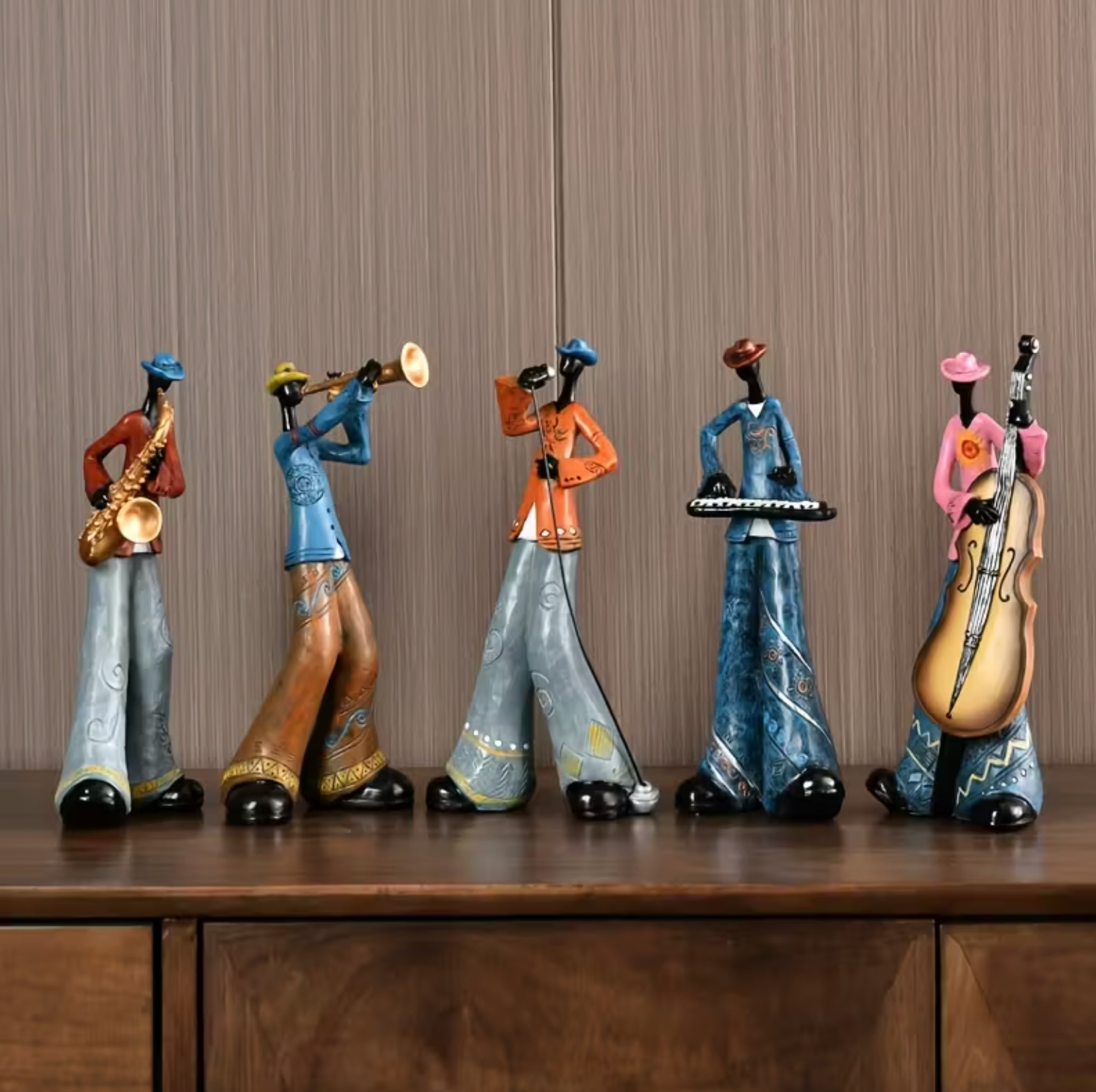 Vintage Jazz Band Figurines - HarmonyCraft Collectibles