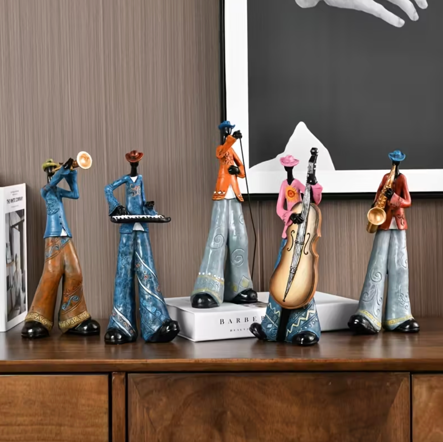 Vintage Jazz Band Figurines - HarmonyCraft Collectibles