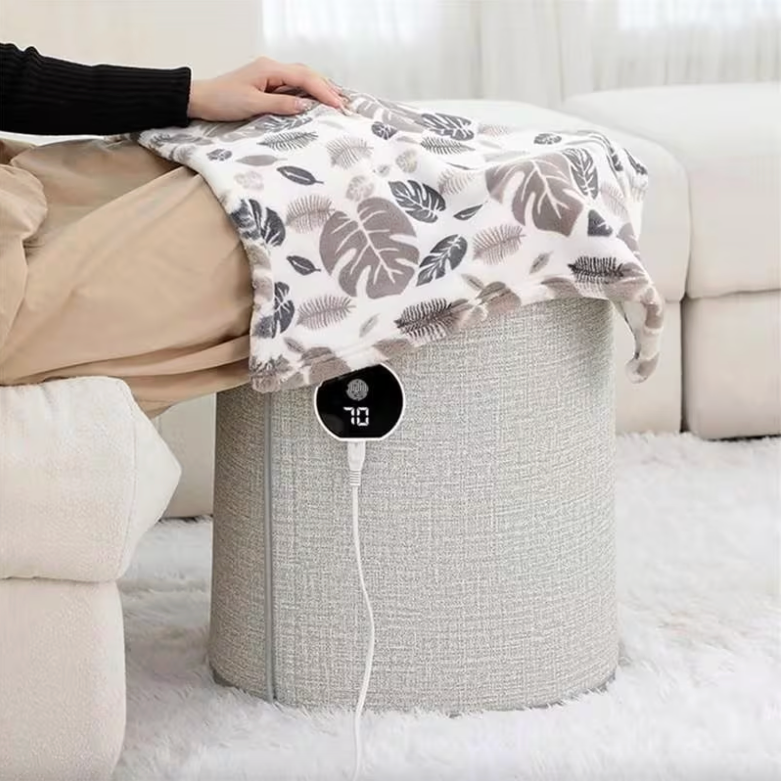 CozyHeat™ - Under-desk Personal Space Heater with Adjustable Thermostat