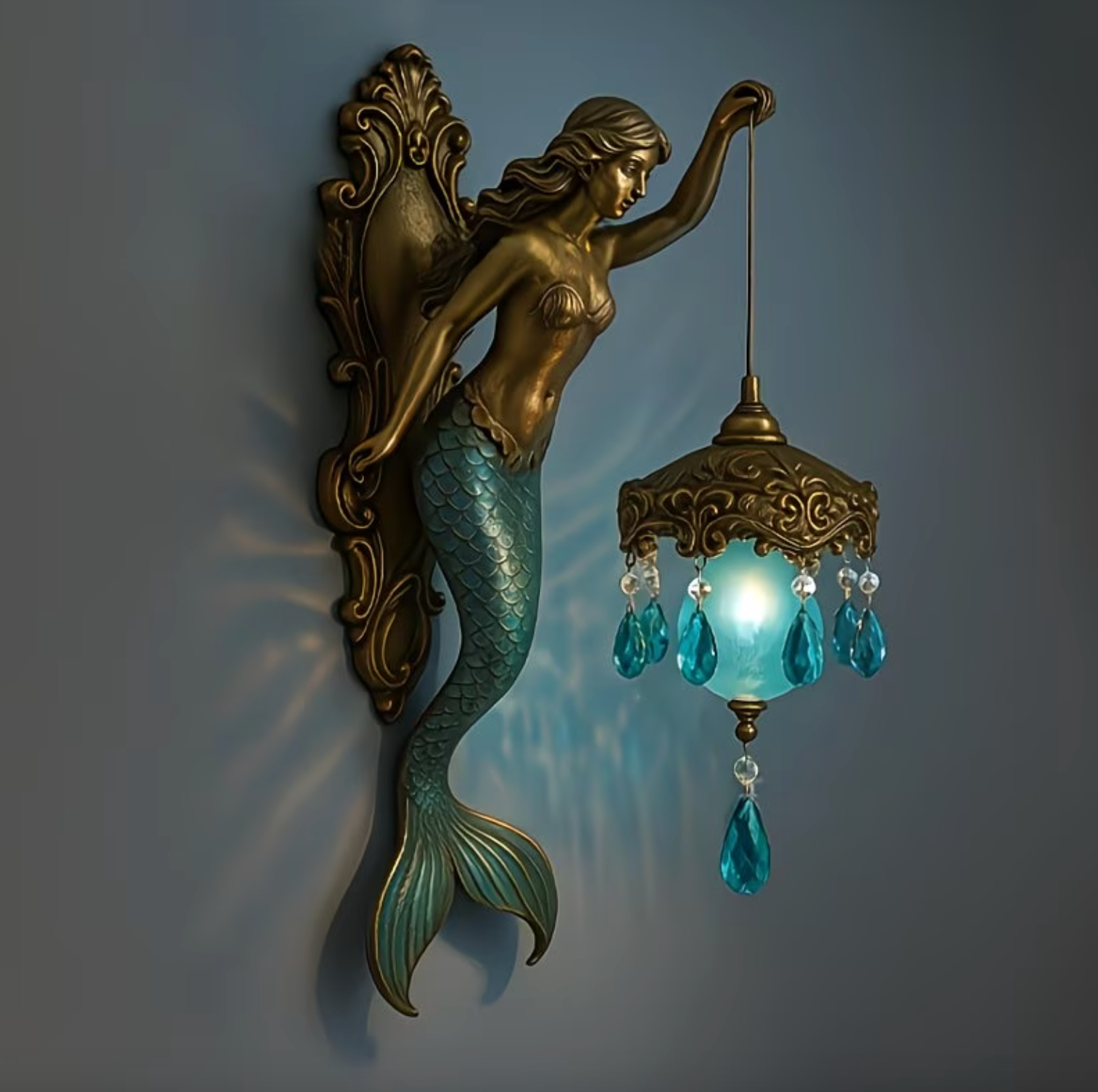 Mermaid Glow Wall Lamp - Luminara Luxe