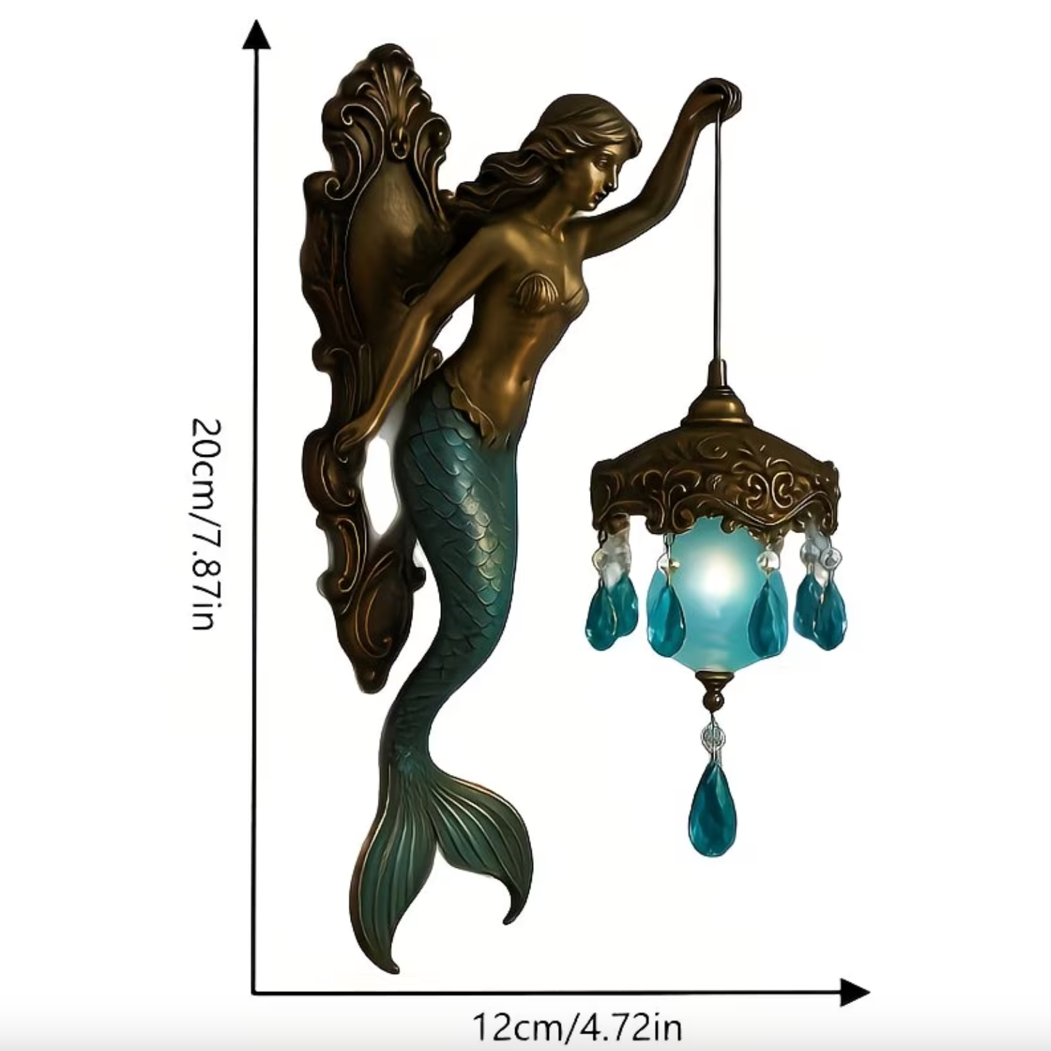 Mermaid Glow Wall Lamp - Luminara Luxe