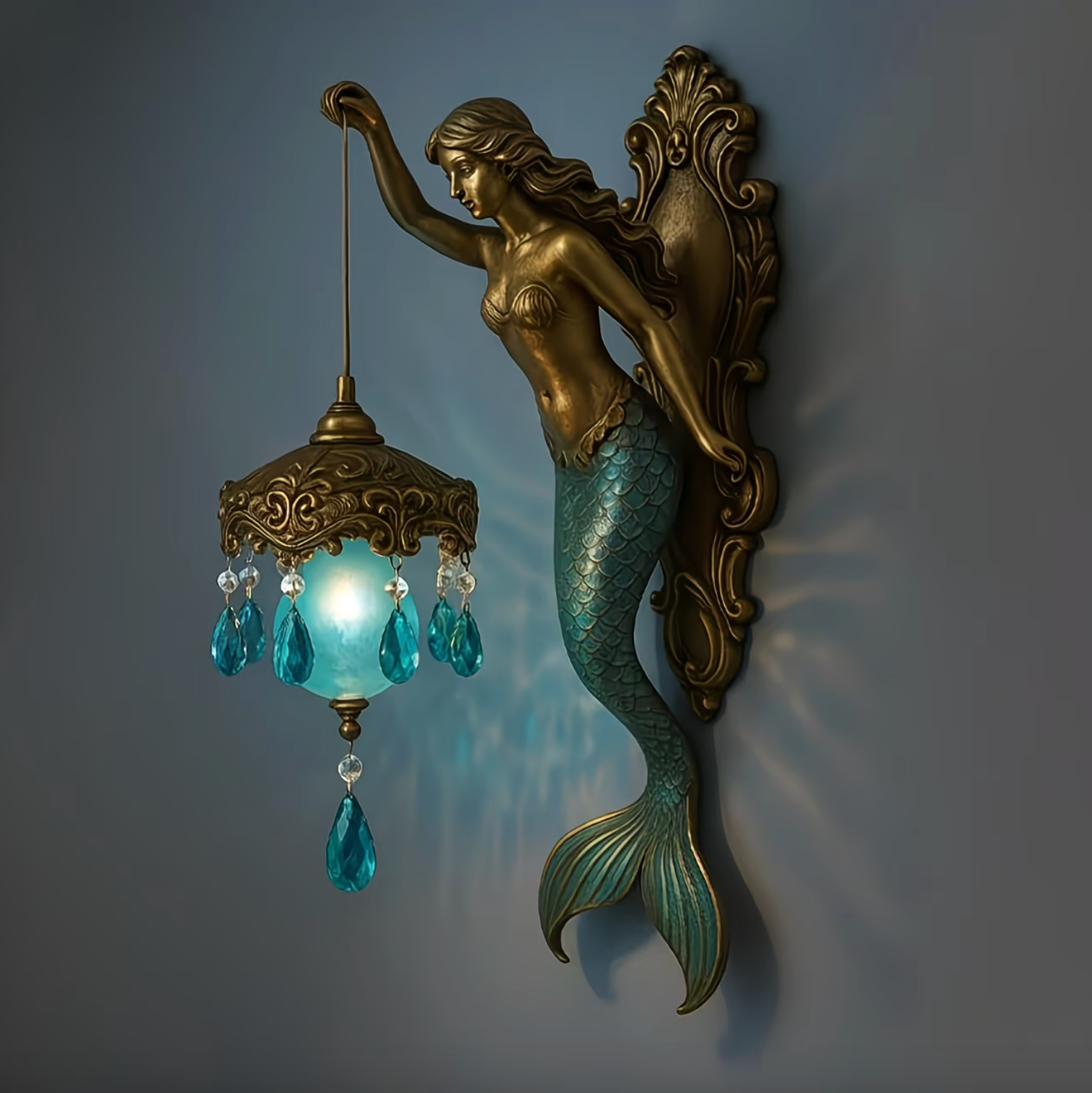 Mermaid Glow Wall Lamp - Luminara Luxe