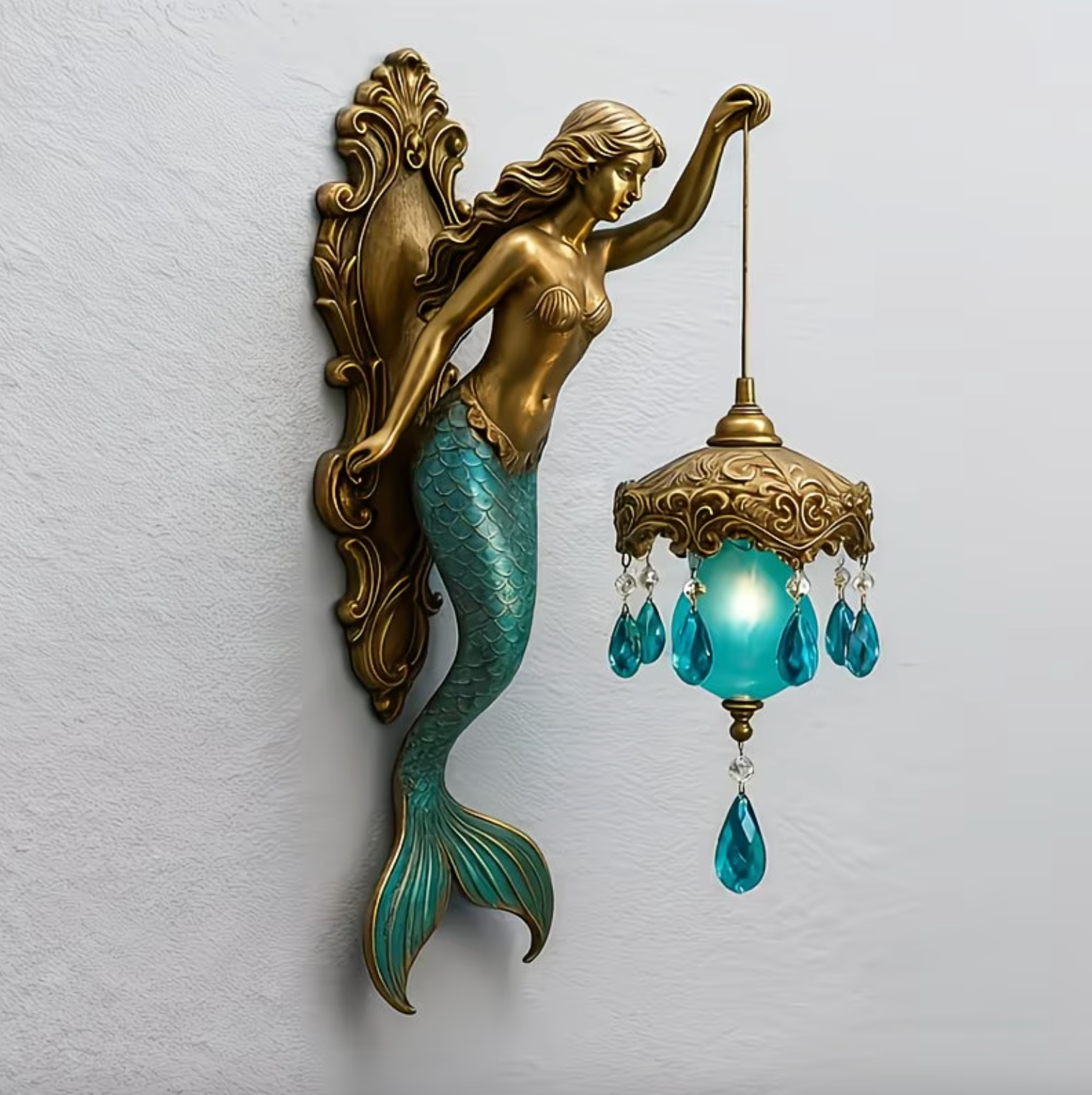 Mermaid Glow Wall Lamp - Luminara Luxe