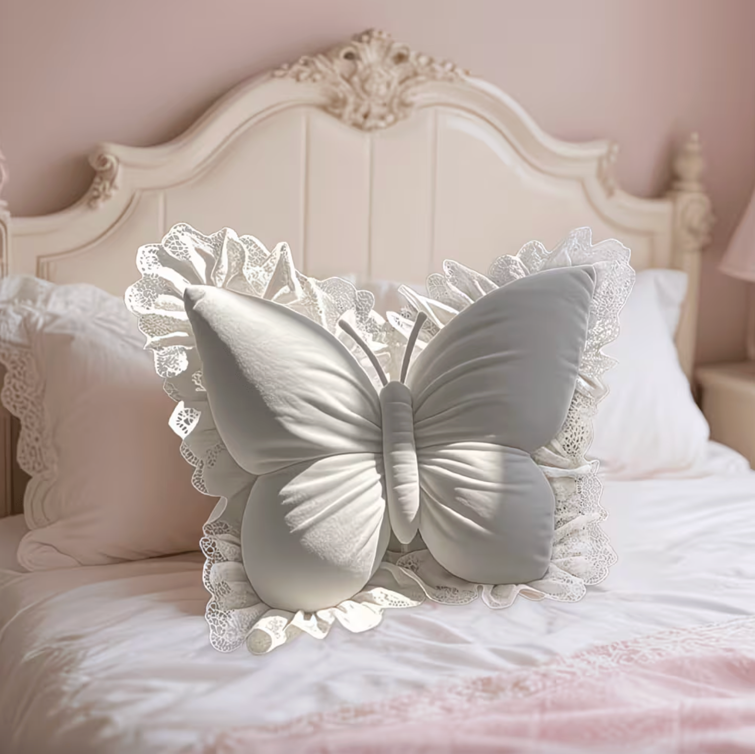 Lace Butterfly Pillow - LuxeNest™